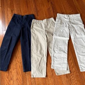 Like new Three pairs boys khaki pants size 14H